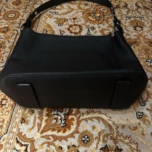 All Saints Black Leather Bucket Bag